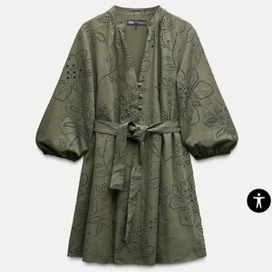 Green Zara dress